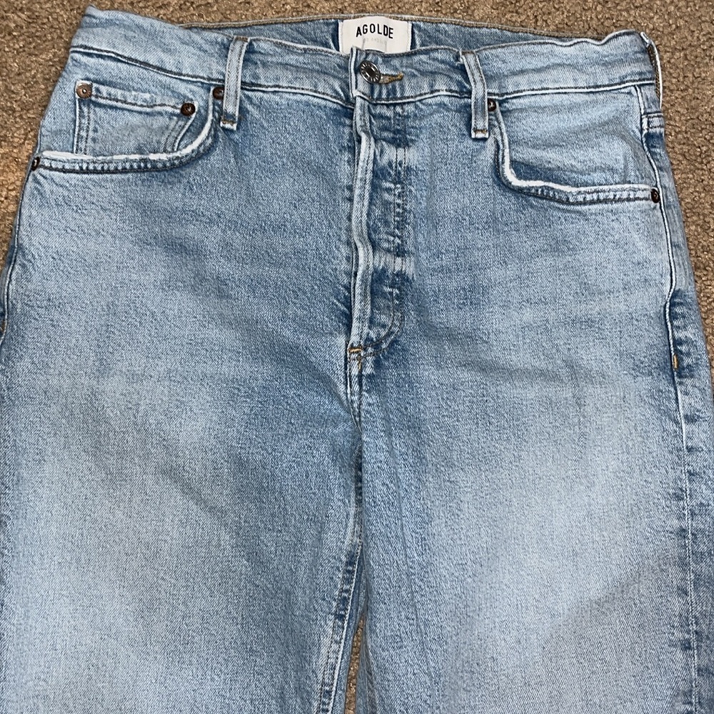 AGOLDE Riley High Rise Straight‎ Crop Jeans Dynamic 29 - Picture 5 of 9